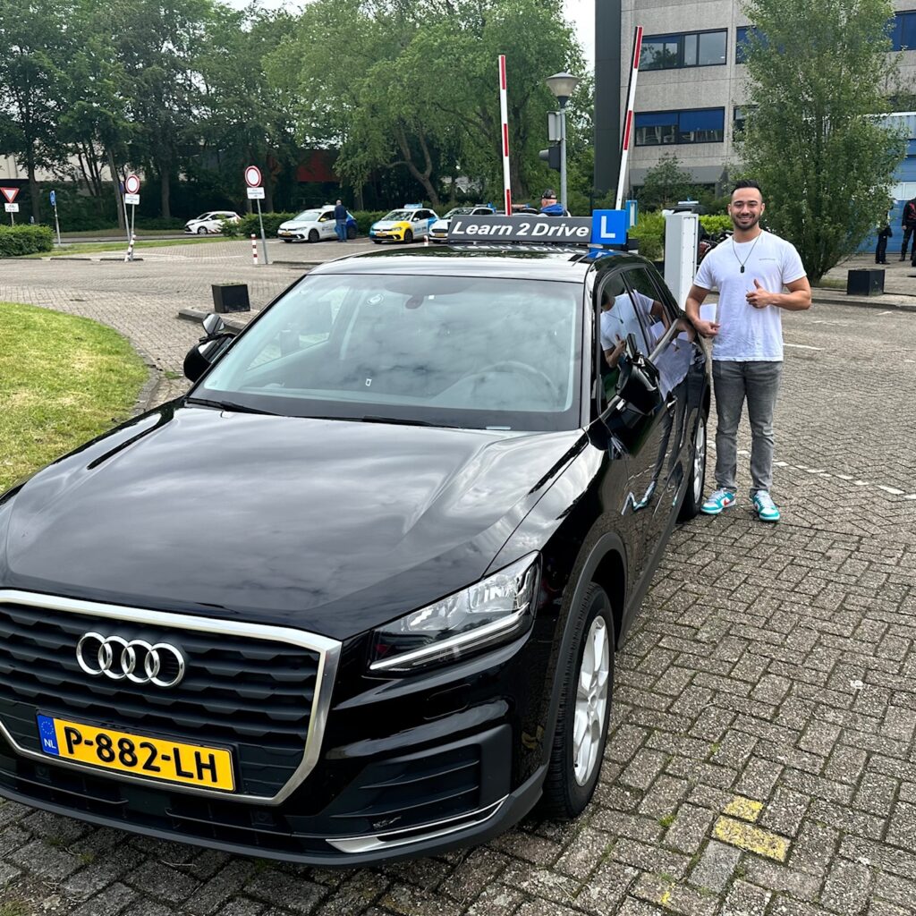 leerling geslaagd voor rijbewijs